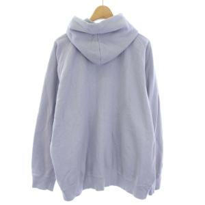 LOOPWHEELER パーカー ジップアップ ロゴ M 水色