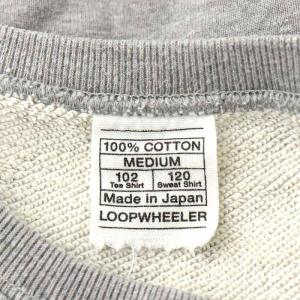 LOOPWHEELER スウェット トレーナー 長袖 コットン M グレー