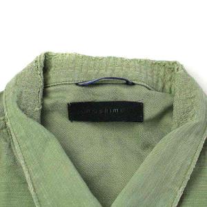 junhashimoto US ARMY SHIRTS ユーティリティシャツ ミリタリー 長袖 ワッペン 3 L カーキ