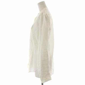 MARGARET HOWELL ブラウス シャツ タックプリーツ 長袖 1 S 白 ホワイト