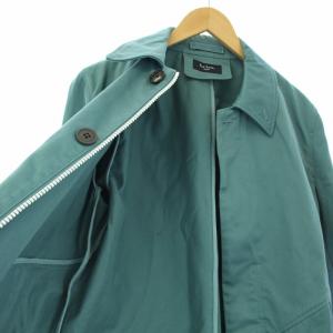 Paul Smith JEANS ステンカラーコート スプリングコート 春アウター ジップアップ L 緑 グリーン