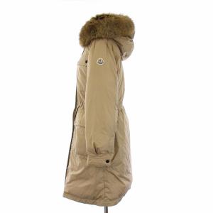 MONCLER 22AW BAN GIUBBOTTO ダウンコート ロング フード フェイクファー 0 ベージュ