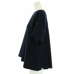 ADORE カットソー ブラウス 半袖 バックプリーツ 38 M 紺 ネイビー