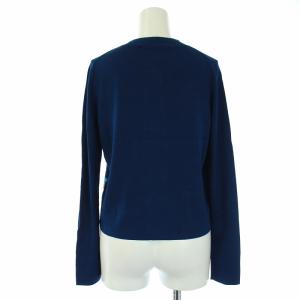 PAULE KA 17SS アンサンブル カーディガン 長袖 ニット セーター 半袖 柄切替 S 紺 ネイビー