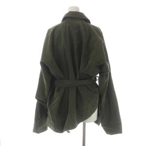 BERNHARD WILLHELM キャピタル モールスキンワークジャケット ミドル 変形 ベルト S カーキ