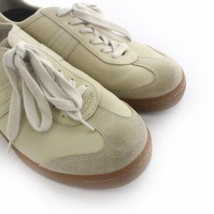 MHL. ARMY TRAINER スニーカー シューズ レザー 5 24cm ベージュ