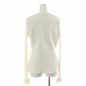 Theory 21SS BERING SUB SHEER SLV PO ニット カットソー クルーネック プルオーバー 袖シアー 長袖 S