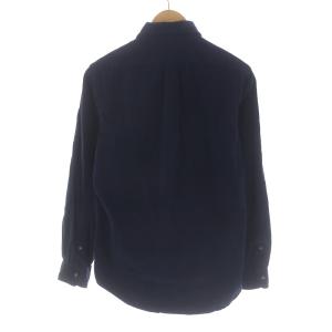 RALPH LAUREN CLASSIC FIT コーデュロイシャツ 長袖 ボタンダウン ポロベア刺繍 XS 紺 ネイビー