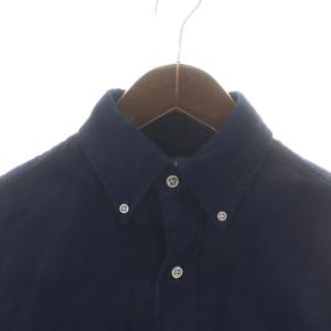 RALPH LAUREN CUSTOM FIT ボタンダウンシャツ カジュアルシャツ コーデュロイ 長袖 ロゴ刺繍 XS 紺 ネイビー
