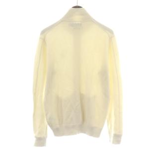 POLO RALPH LAUREN ブルゾン ジャケット ジップアップ ハイネック ロゴ刺繍 ワッフル サーマル XS アイボリー