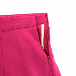 UNITED ARROWS ウールスムースセミフレアスカート ロング マキシ フレア ウール タグ付き 40 L ピンク