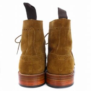 Tricker's TOMORROWLAND別注 カントリーブーツ ウィングチップ スエード 26cm ブラウン