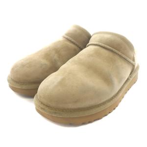 CLASSIC SLIPRER スリッパ スリッポン シューズ ムートン スエード ボア 23.0cm ベージュ 1009249
