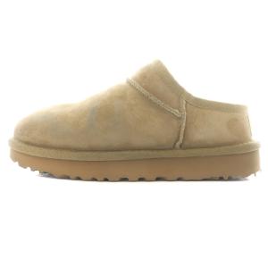 UGG australia CLASSIC SLIPRER スリッパ スリッポン シューズ ムートン スエード ボア 23.0cm ベージュ 1009249