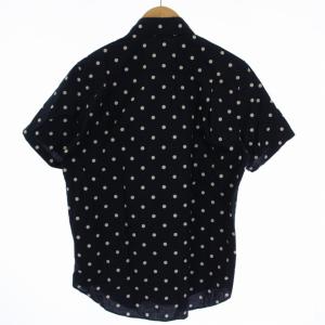 WACKO MARIA シャツ 半袖 ボタンダウン ドット柄 S 紺 ネイビー 白 ホワイト 14SS-DOT-05