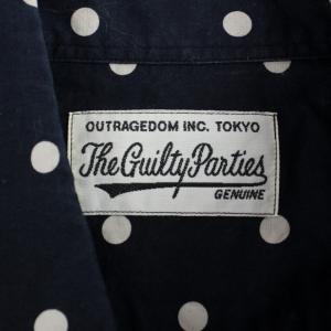 WACKO MARIA シャツ 半袖 ボタンダウン ドット柄 S 紺 ネイビー 白 ホワイト 14SS-DOT-05