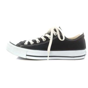 CONVERSE ALL STAR OX オールスター スニーカー シューズ 25.0cm 黒 ブラック 白 ホワイト M9166
