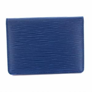 LOUIS VUITTON エピ ポルト2カルト・ヴェルティカル パスケース 定期入れ トレドブルー M63205
