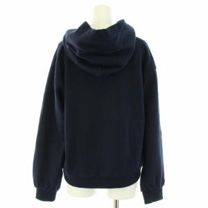 BLUE LABEL CRESTBRIDGE パーカー プルオーバー 長袖 フード フーディ タグ付き ロゴプレート 38 M 紺 ネイビー