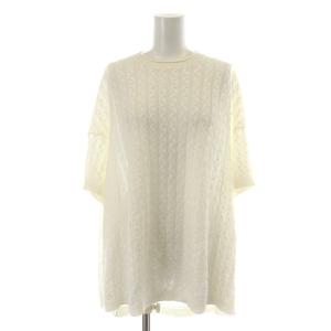 22SS SAG HARBOR SCULPTED CABLE PO ケーブルニット セーター 半袖 クルーネック オーバーサイズ