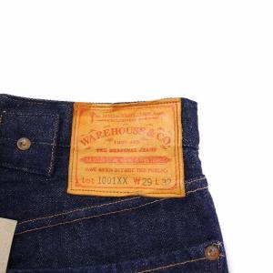 WAREHOUSE 1001XX デニムパンツ ジーンズ ボタンフライ ストレート シンチバック サスペンダーボタン W29 L32 インディゴ