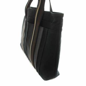 HERMES トロカホリゾンタルMM トートバッグ ブラック