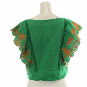 Chesty Summer Embroidery Setup セットアップ 上下 カットソー ノースリーブ フレアスカート ミモレ ロング