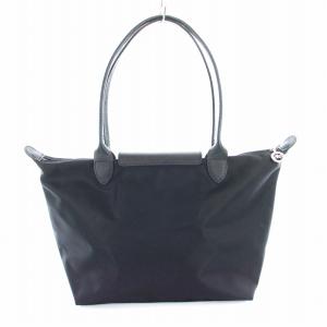 Longchamp ルプリアージュ トートバッグ ナイロン レザー 黒 ブラック