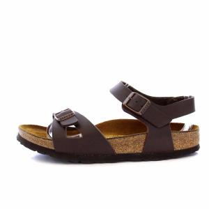 BIRKENSTOCK RIO リオ サンダル アンクルストラップ フラット 38 24.5cm 茶 ブラウン
