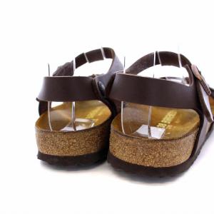 BIRKENSTOCK RIO リオ サンダル アンクルストラップ フラット 38 24.5cm 茶 ブラウン