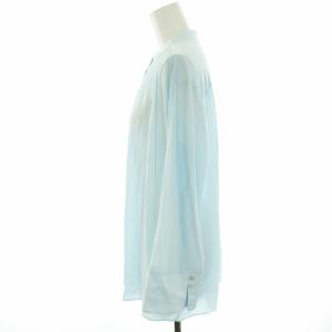 Theory 21SS High Gauge Jersey Volume Stand Col PO ブラウス シャツ シアー シースルー