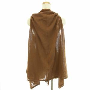 HOUSE OF LOTUS 22SS カーディガン ボレロ ドレープ 麻 リネン混 M 茶 ブラウン