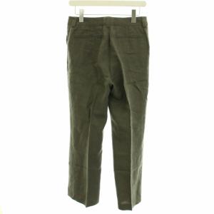 EVERYDAY I LIKE 20SS スリムフレアパンツ ストレート 麻 リネン 36 S カーキ 20030500820010