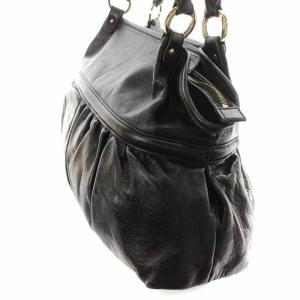 FENDI 8BH186 シェフバッグ レザー ロゴプレート ブラック