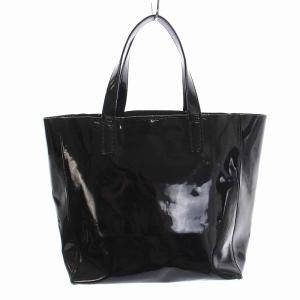 ANYA HINDMARCH BITS＆BOBS トートバッグ エナメル 黒 ブラック