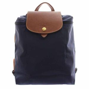 ルプリアージュ LE PLIAGE リュックサック デイパック ナイロン レザー 紺 ネイビー 1699089556