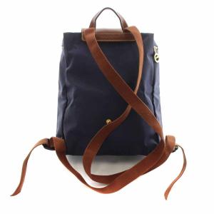 Longchamp ルプリアージュ LE PLIAGE リュックサック デイパック ナイロン レザー 紺 ネイビー 1699089556