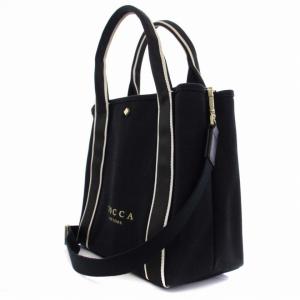 TOCCA ハンドバッグ ショルダーバッグ 2way キャンバス 黒 ブラック