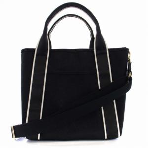 TOCCA ハンドバッグ ショルダーバッグ 2way キャンバス 黒 ブラック