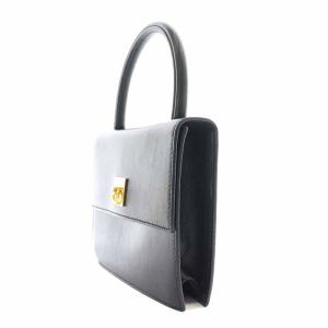 CELINE ヴィンテージ ハンドバッグ レザー ブラック