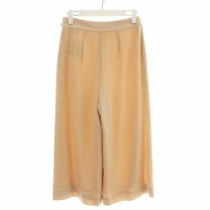 EPOCA クロップドパンツ ワイドパンツ センタープレス ハイウエスト 40 M ベージュ