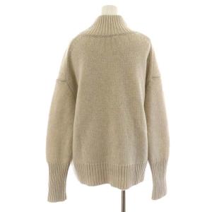 GALERIE VIE 21AW ファインウール ハイネック プルオーバー ニット セーター 長袖 S ベージュ 23021402109