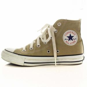 オールスター カラーズ HI スニーカー シューズ ハイカット チャックテイラー ロゴ キャンバス US5 24.0cm ベージュ