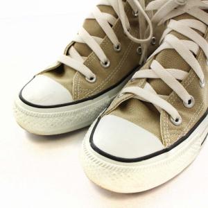 CONVERSE オールスター カラーズ HI スニーカー シューズ ハイカット チャックテイラー ロゴ キャンバス US5 24.0cm ベージュ