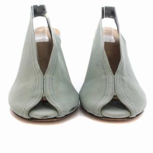 ISABEL MARANT ミュール サンダル ヒール 38 24cm 薄緑 ライトグリーン