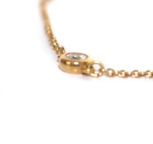 TIFFANY&Co. バイザヤード ブレスレット ダイヤモンド 0.10ct 750YG K18YG イエローゴールド