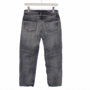upper hights THE HERS デニムパンツ ジーンズ ダメージ加工 クロップド W24 グレー 825307