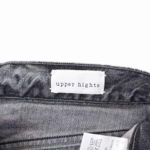 upper hights THE HERS デニムパンツ ジーンズ ダメージ加工 クロップド W24 グレー 825307