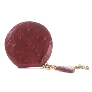 LOUIS VUITTON モノグラム ヴェルニ ポルト モネ ラパン コインケース チェーン タッセル うさぎ レッド