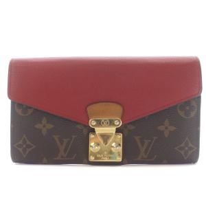 モノグラム ポルトフォイユ・パレス ロングウォレット PVC ブラウン レッド M58414 OH